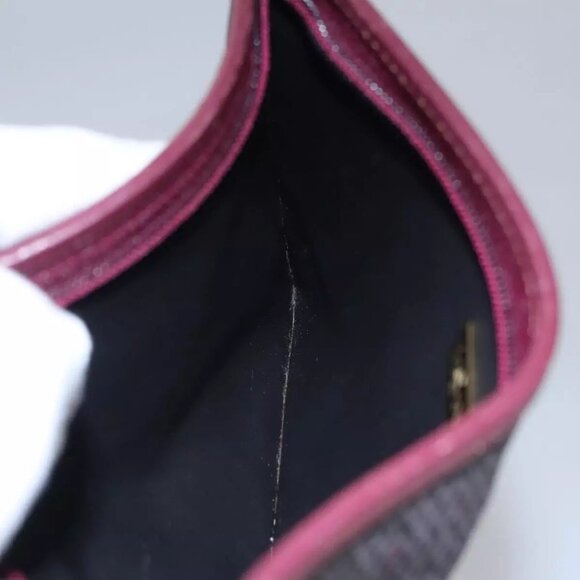 SAINT LAURENT Pouch PVC Leather Gray Auth bs22836 - Picture 13 of 16